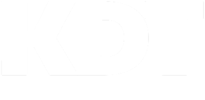 KDT LOGO with text - white