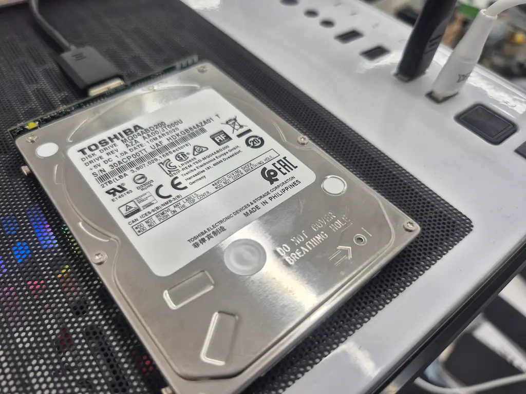 배드섹터로 인한 손상 step 2