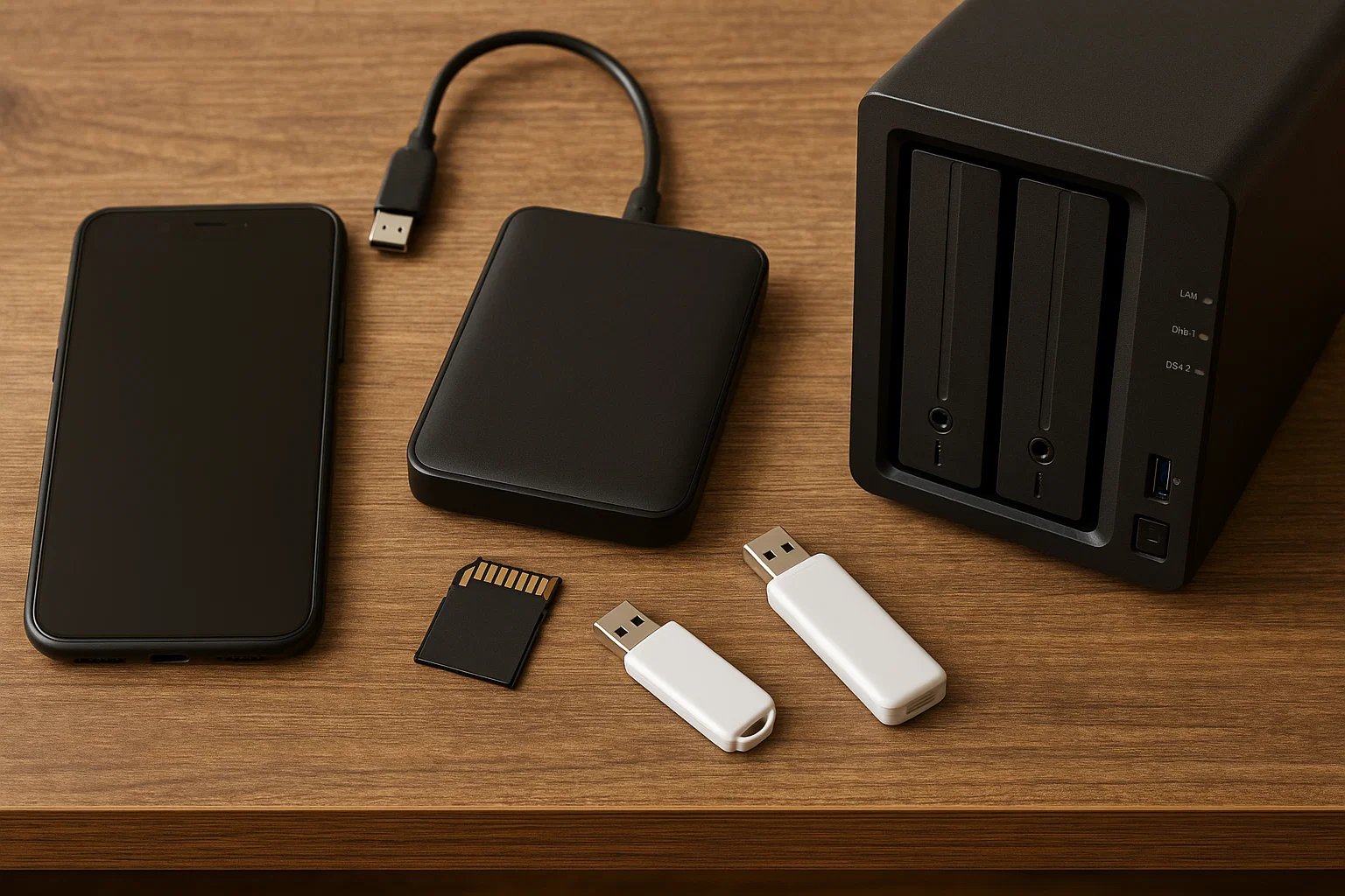 핸드폰, 외장하드, NAS, SSD, USB
